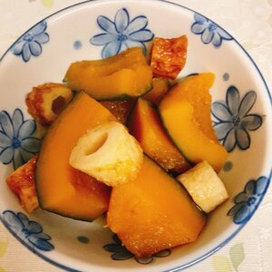 ホクホクかぼちゃと竹輪の煮物